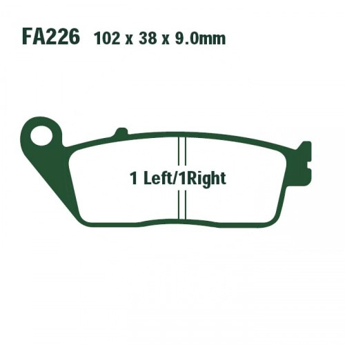 Колодки гальмівні EBC FA226