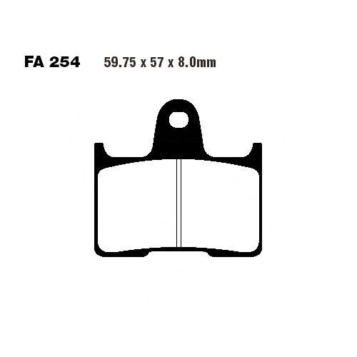 Колодки гальмівні EBC FA254
