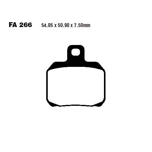 Колодки гальмівні EBC FA266HH