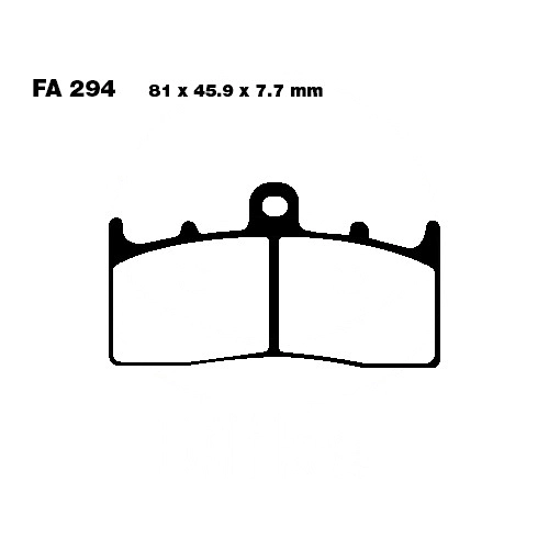 Колодки гальмівні EBC FA294HH