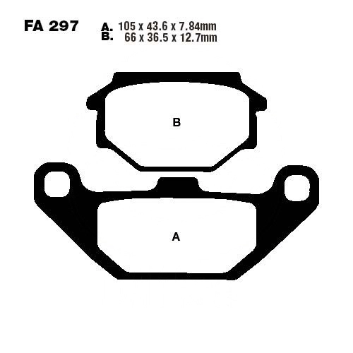Колодки гальмівні EBC FA297