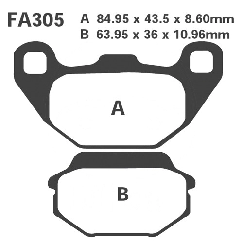 Колодки гальмівні EBC FA305R