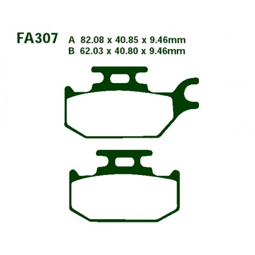 Колодки гальмівні EBC FA307R