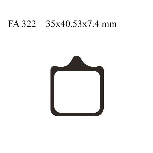 Колодки гальмівні EBC FA322HH