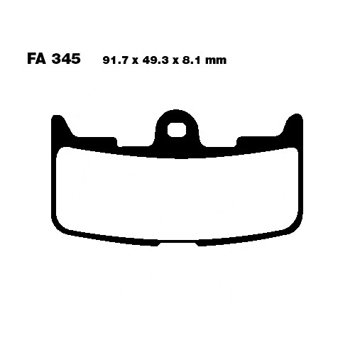Колодки гальмівні EBC FA345HH