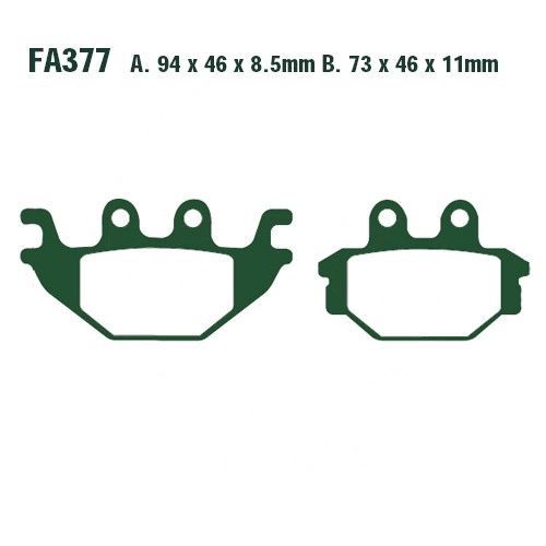 Колодки тормозные EBC FA377R