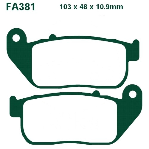 Колодки гальмівні EBC FA381