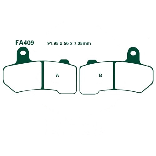 Колодки гальмівні EBC FA409V