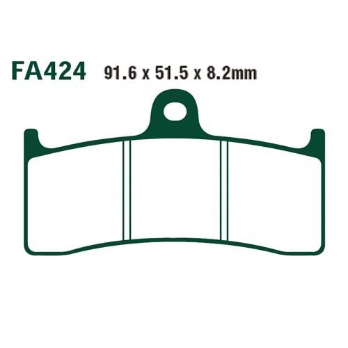Колодки гальмівні EBC FA424HH