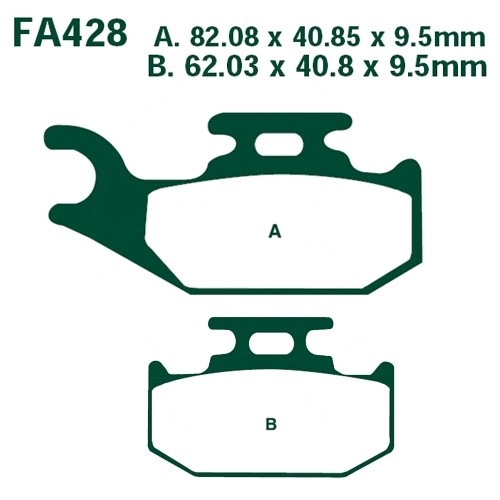 Колодки гальмівні EBC FA428TT