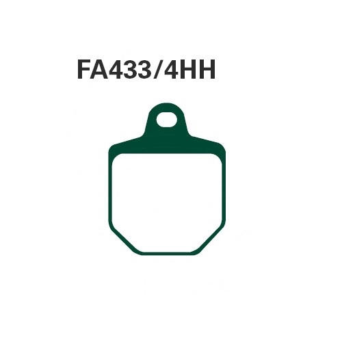Колодки гальмівні EBC FA433/4HH