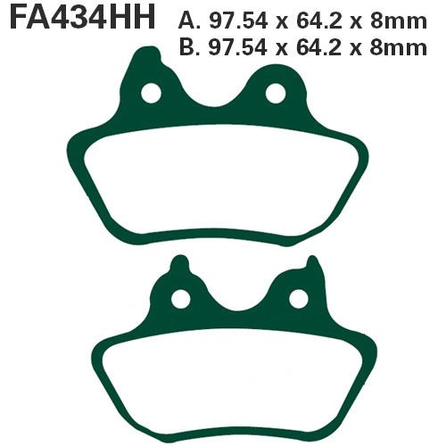 Колодки гальмівні EBC FA434