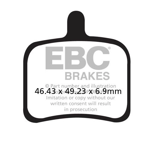 Колодки гальмівні EBC FA460HH