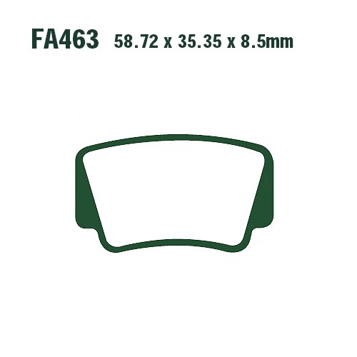 Колодки тормозные EBC FA463R