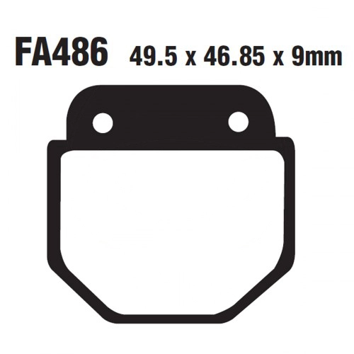Колодки гальмівні EBC FA486