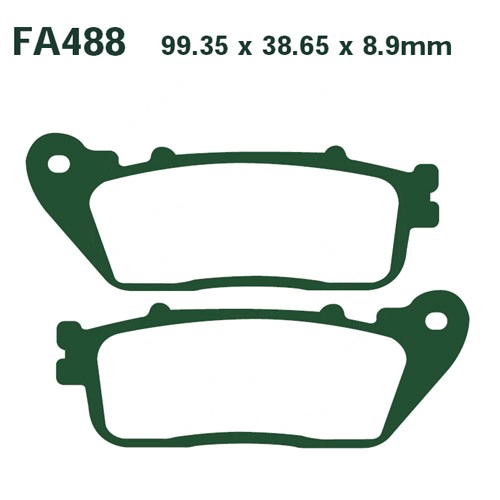 Колодки гальмівні EBC FA488HH