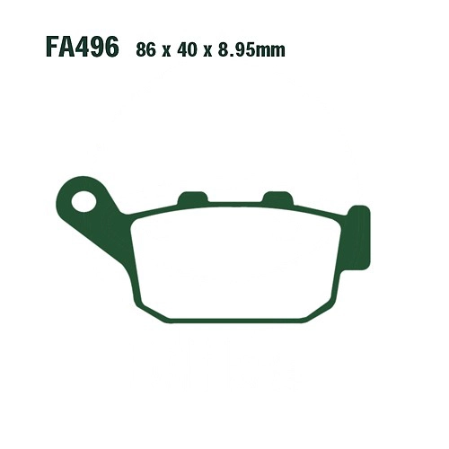 Колодки гальмівні EBC FA496