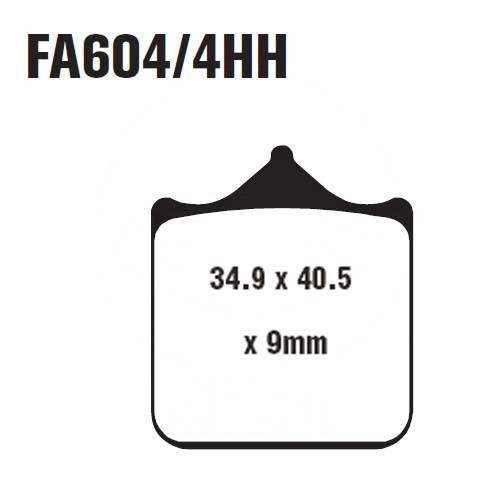 Колодки гальмівні EBC FA604/4HH