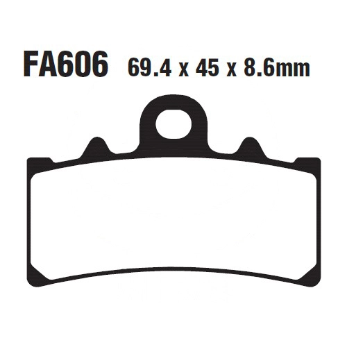 Колодки гальмівні EBC FA606