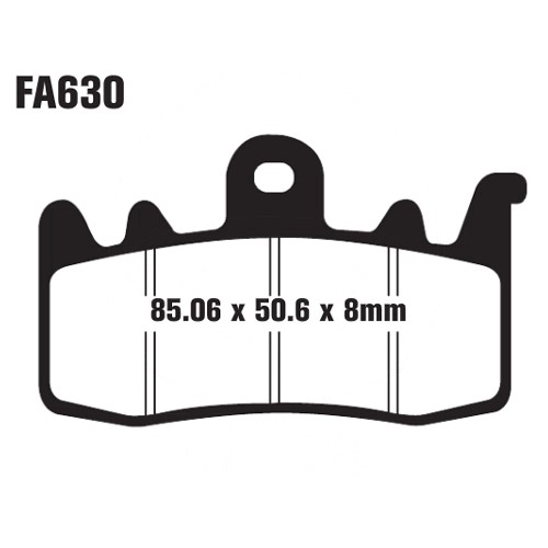 Колодки гальмівні EBC FA630HH