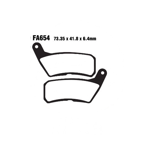 Колодки гальмівні EBC FA654
