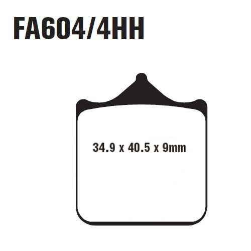 Колодки гальмівні EBC GPFAX604/4HH