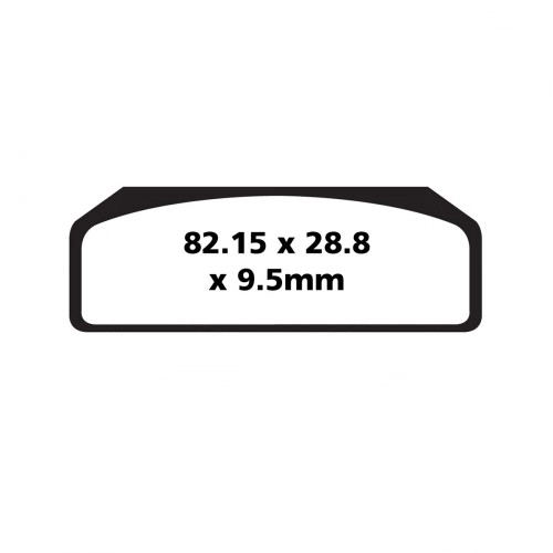Колодки гальмівні EBC GPFAX611HH