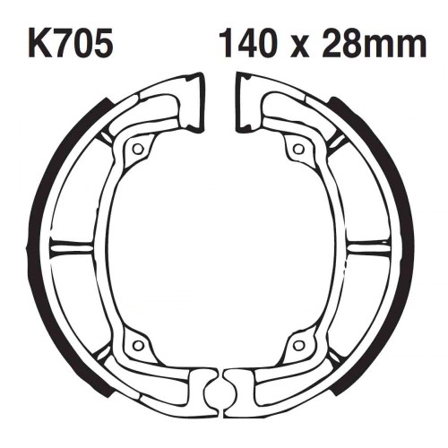 Колодки гальмівні EBC K705