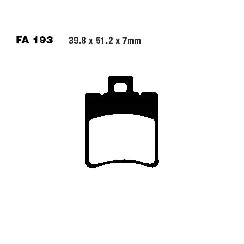 Колодки гальмівні EBC SFA193HH