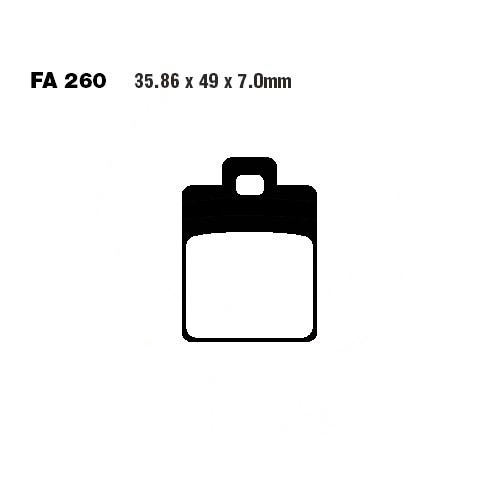Колодки гальмівні EBC SFA260HH