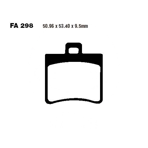 Колодки гальмівні EBC SFA298HH