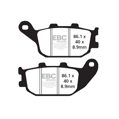 Колодки гальмівні EBC SFA358HH