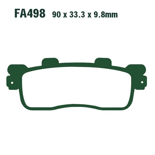 Колодки гальмівні EBC SFA498HH