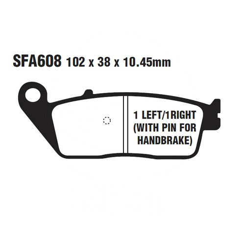 Колодки гальмівні EBC SFA608