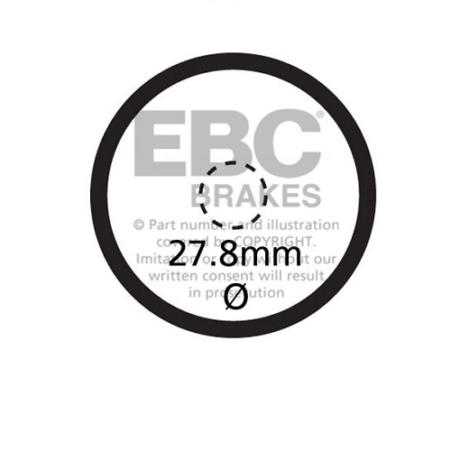 Колодки гальмівні EBC SFA621V