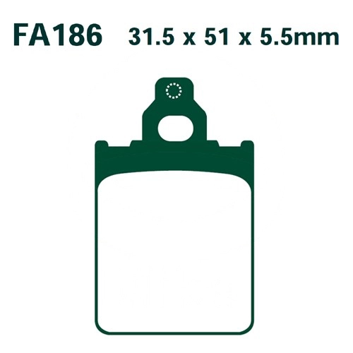 Колодки гальмівні EBC SFAC186 