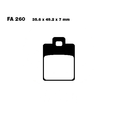 Колодки гальмівні EBC SFAC260 