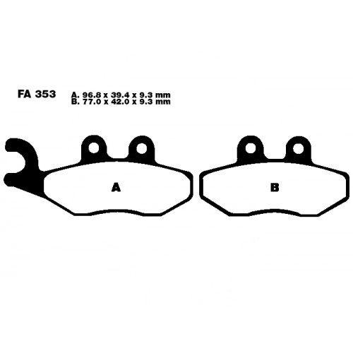 Колодки гальмівні EBC SFAC353 