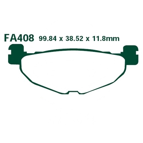 Колодки гальмівні EBC SFAC408 
