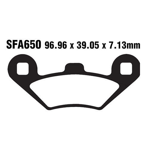 Колодки гальмівні EBC SFAC650