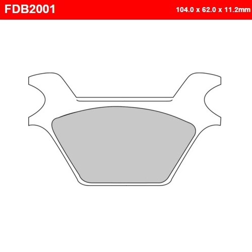 Колодки гальмівні Ferodo FDB2001P