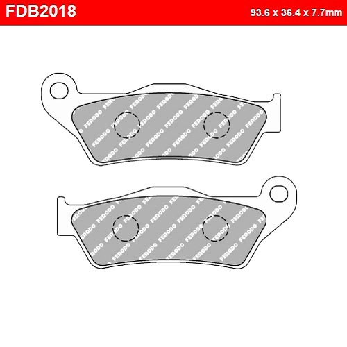 Колодки гальмівні Ferodo FDB2018SG