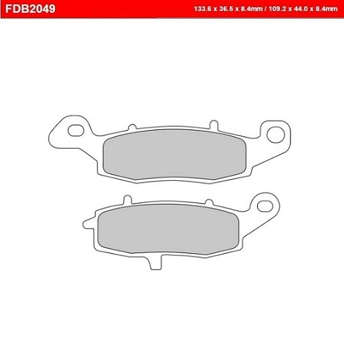 Колодки тормозные Ferodo FDB2049P