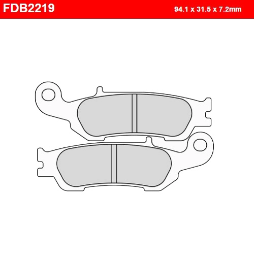 Колодки гальмівні Ferodo FDB2219SG