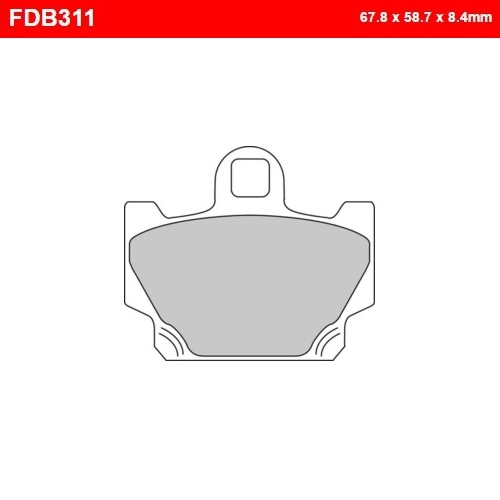Колодки гальмівні Ferodo FDB311P