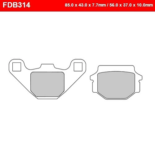 Колодки гальмівні Ferodo FDB314P