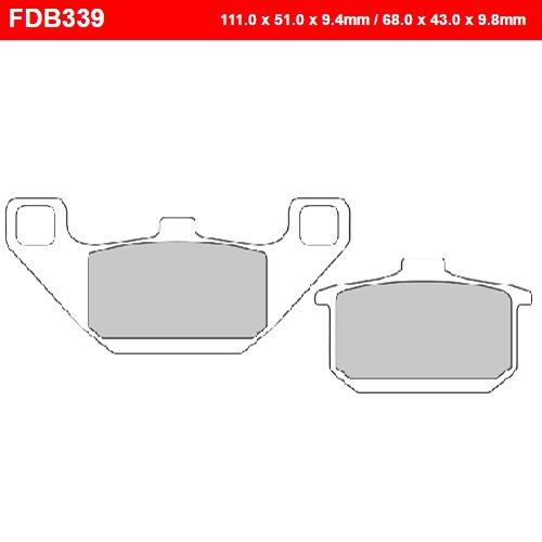 Колодки гальмівні Ferodo FDB339P