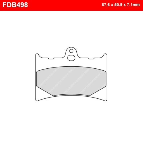 Колодки гальмівні Ferodo FDB498P