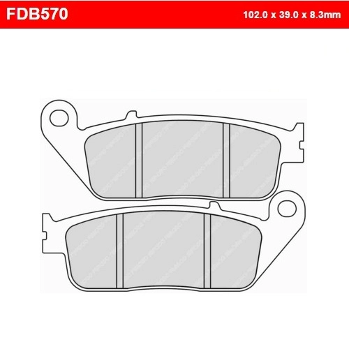 Колодки гальмівні Ferodo FDB570ST