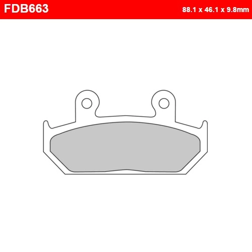 Колодки гальмівні Ferodo FDB663P